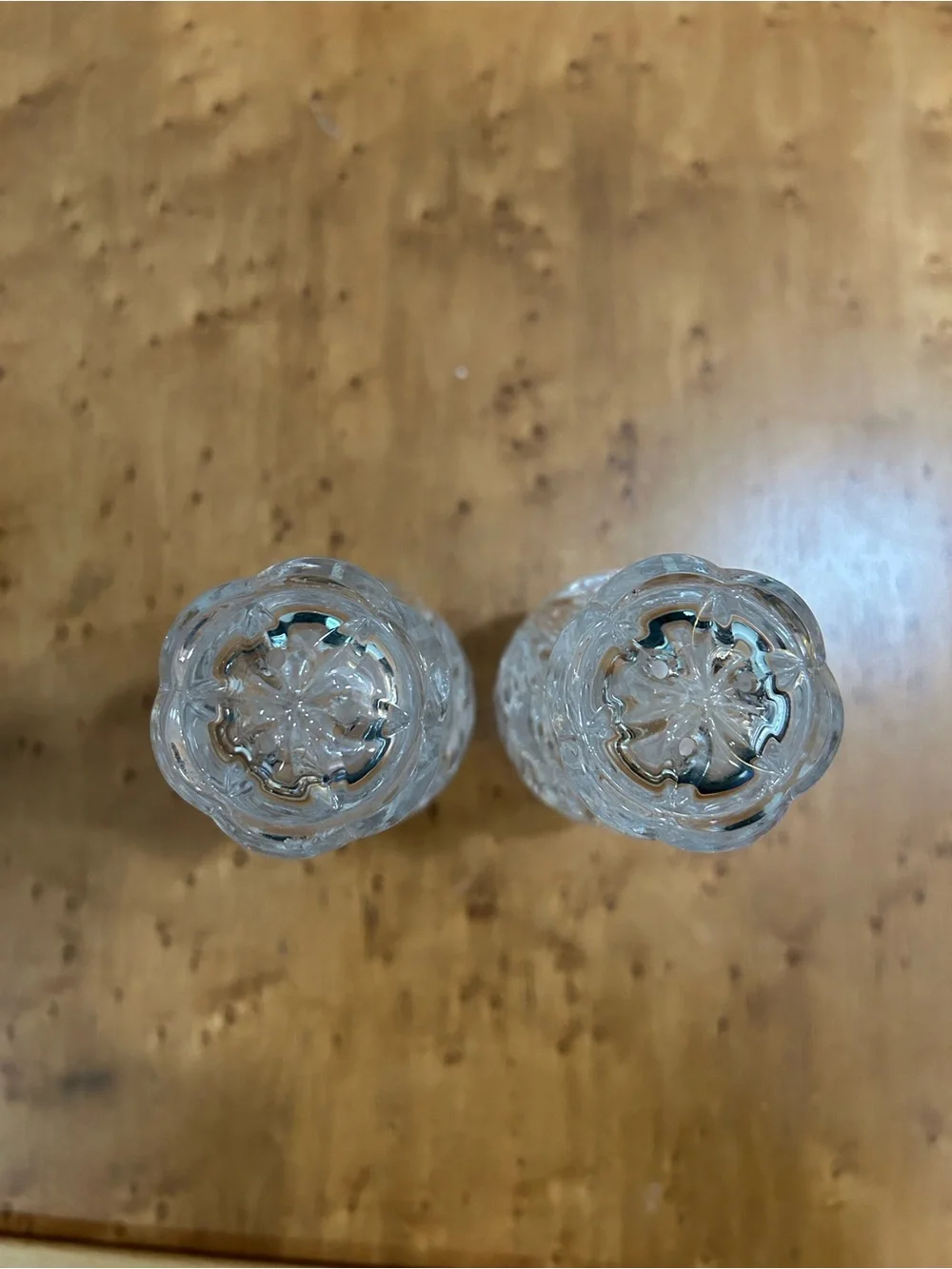 Vintage Noritake Crystal Salt and Pepper Shakers, Hampton Hill design - Set of 2